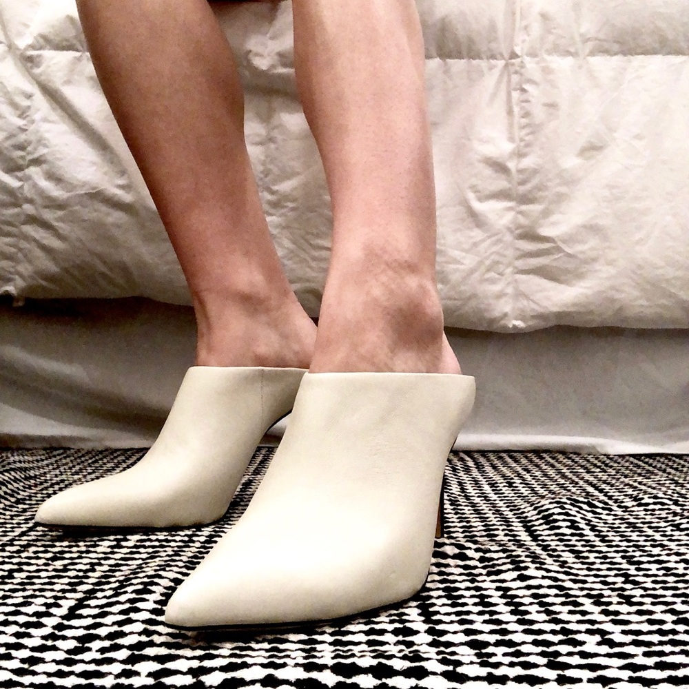 NEW ☁️ Joie Alinie Lambskin Pointed Mule Heel